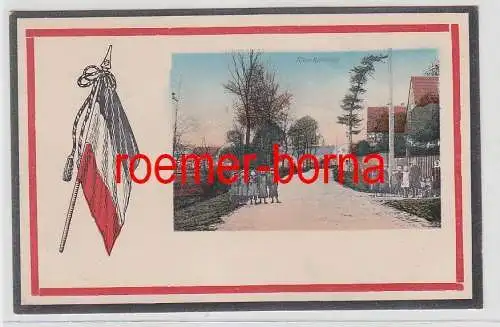 76487 Patriotika Ak Klein Röhrsdorf Strassenansicht um 1910