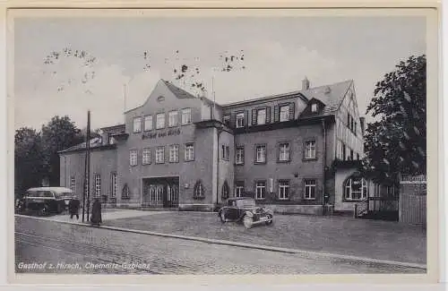 91887 Ak Chemnitz Gablenz Gasthof zum Hirsch 1938