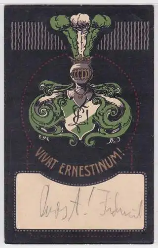 907379 Studentika Ak Altenburg "Vivat Ernestinum!" 1912