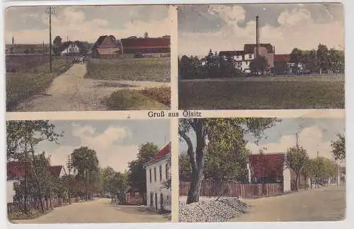 901182 Mehrbild Ak GRuß aus Ölsitz bei Riesa Ortsansichten um 1920