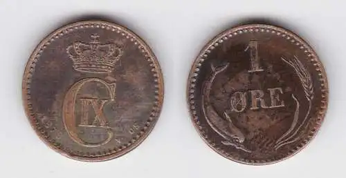 1 Öre Kupfer Münze Dänemark 1878 (133253)