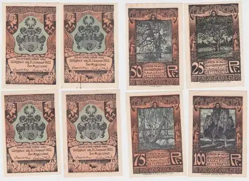 4 Banknoten Stadt Celle Celler Quartett Heidebilder (111175)