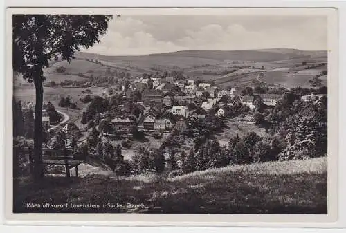 99096 AK Höhenluftkurort Lauenstein i. Sächs. Erzgebirge Totalansicht um 1936