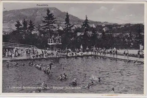 46441 Ak Luftkurort Sondershausen in Thüringen Bergbad "Sonnenblick" um 1930