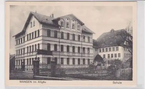 75243 Ak Wangen im Allgäu Schule um 1930