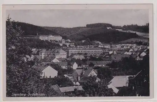 90495 Ak Sternberg im Sudetengau Totalansicht um 1940