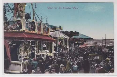 904033 Ak Gruß von der Eisleber Wiese Rummelplatz um 1930