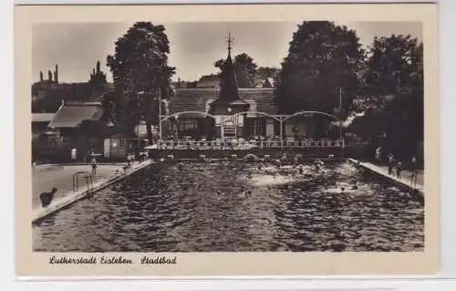 60625 Ak Lutherstadt Eisleben Stadtbad 1957