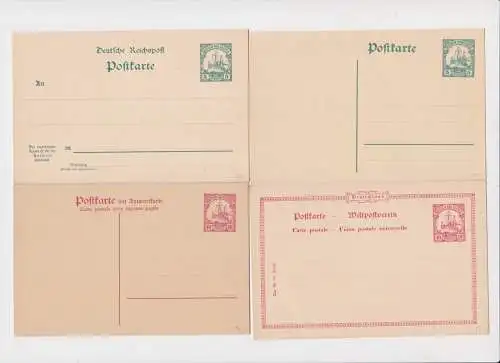 56293 Ganzsachen Sammlung P9+P10+P13+P16 Deutsche Kolonien Deutsch-Neuguinea