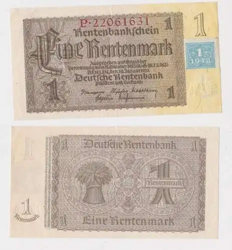 1 Mark Banknote DDR Deutsche Notenbank 1948 Kuponausgabe Ro.Nr.330 b (165266)