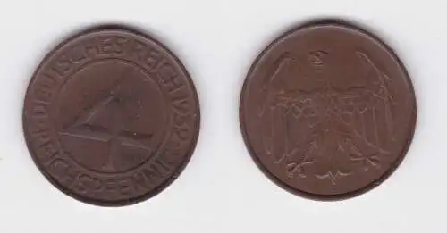 4 Pfennig Kupfer Münze Weimarer Republik 1932 A "Brüning Taler" (163220)