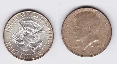 1/2 Dollar Silber Münze USA 1964 f.vz (121890)