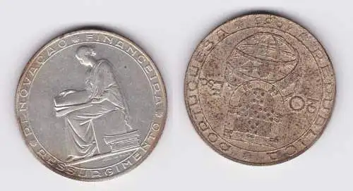 20 Escudos Silber Münze Portugal Finanzreform 1953 (122342)