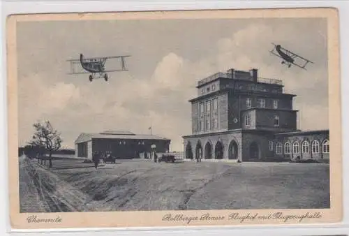 24838 AK Chemnitz - Stollberger Strasse, Flughof mit Flugzeughalle