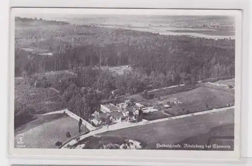 904249 AK Adelsberg bei Chemnitz - Heideschänke, Luftaufnahme 1943