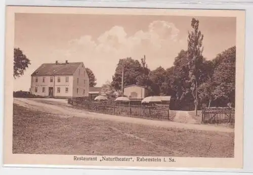 17422 AK Rabenstein - Restaurant "Naturtheater", Außenansicht mit Gartenpartie