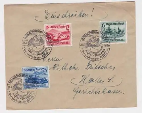 906107 Satzbrief Nürburgring Internationales Eifel-Rennen 1939 Michel 695-7