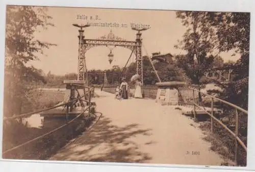 905734 AK Halle a. S. - Peissnitzbrücke am Weilberg