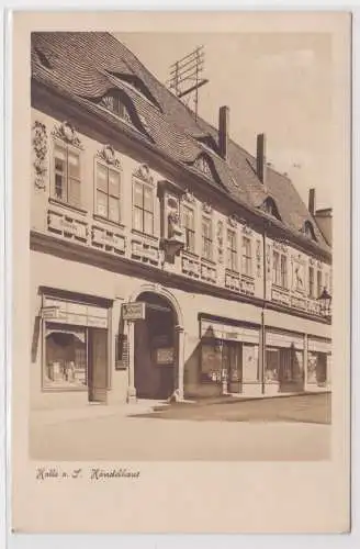 24988 AK Halle a. S. - Händelhaus mit Friseur und Zigarrengeschäft 1939