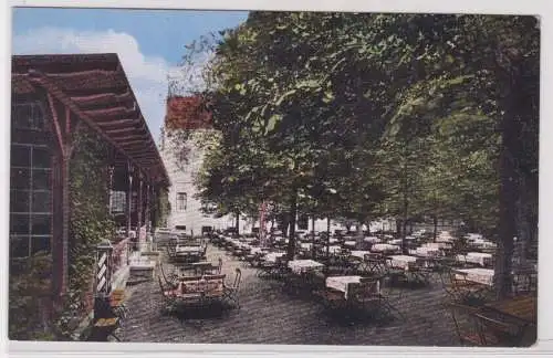 63638 AK Bad Neu-Ragoczi bei Halle a. S. - Gartenpartie, Inh. W. Julius 1915