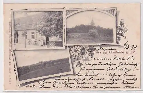 32969 Mehrbild Ak Gruss aus Greifenberg Uckermark Gasthof usw. 1899