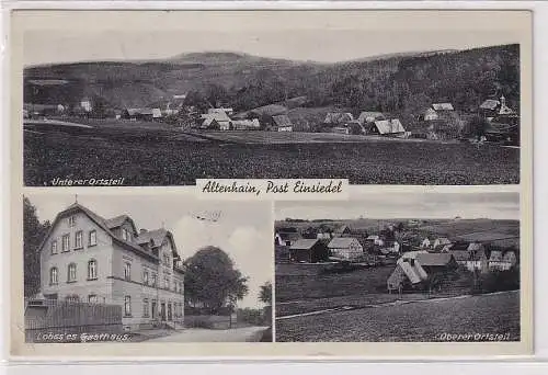 46351 Mehrbild Ak Altenhain Post Einsiedel Lohsses Gasthaus 1942