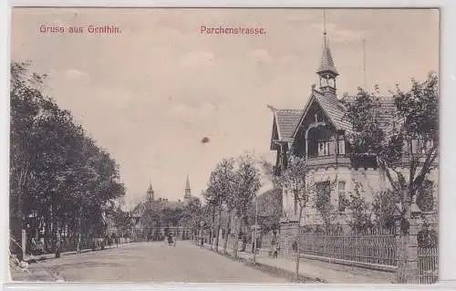 17128 Ak Gruß aus Genthin Parchenstrasse 1911