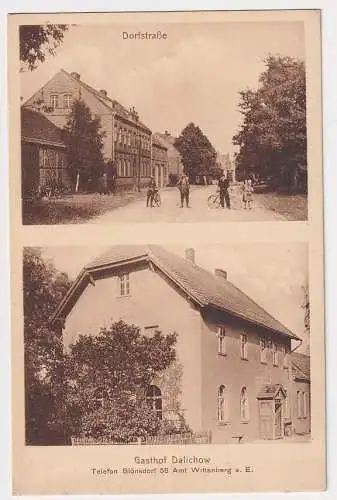33676 Mehrbild Ak Gasthof Dalichow, Dorfstrasse um 1920