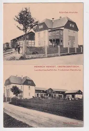 72356 Mehrbild Ak Oberbobritzsch landwirtschaftliche Produktenhandlung um 1930