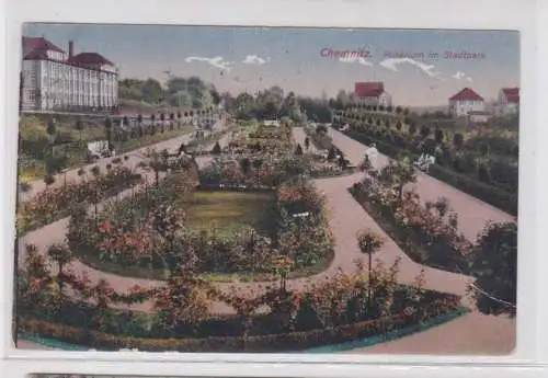 904725 Ak Chemnitz Rosarium im Stadtpark 1937