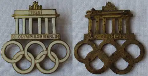 Abzeichen XI. Olympiade Berlin 1936 - Paulmann & Crone Lüdenscheid (159487)