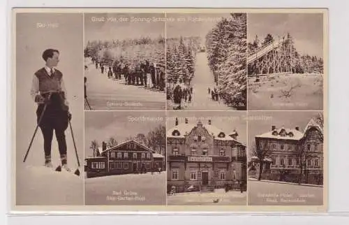 905013 Mehrbild Ak Gruß von der Sprung-Schanze am Rabensteiner Wald um 1920