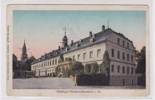 905266 Ak Rittergut Niederrabenstein in Sachsen um 1920