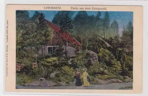 906224 Ak Chemnitz - Partie aus dem Zeisigwald  1938