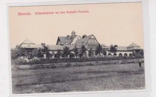 906339 Ak Chemnitz - Küchwaldschänke auf dem Küchwald-Festplatz um 1920