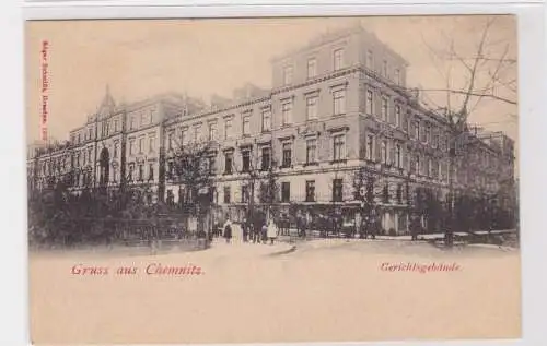906112 Ak Gruss aus Chemnitz - Gerichtsgebäude um 1900
