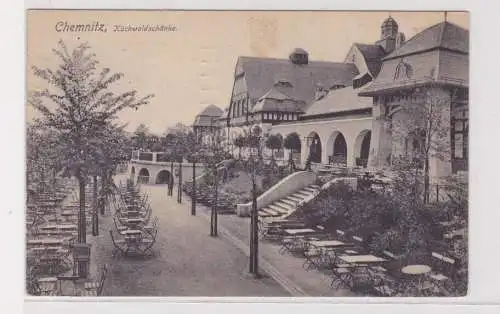 904328 AK Chemnitz - Küchwaldschänke Außensitz 1912