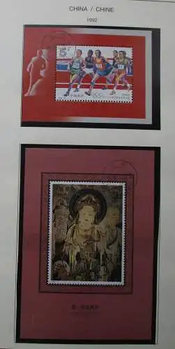 hübsche VR China Briefmarken Sammlung etwa 1991 bis 2000 gestempelt (110194)