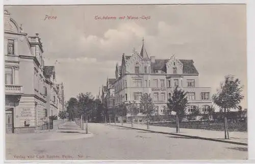 94411 Ak Peine Teichdamm mit Wiener Café 1906