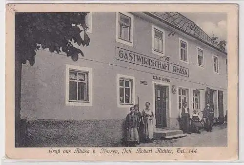 53553 Ak Gruß aus Rhäsa bei Nossen Gastwirtschaft 1931