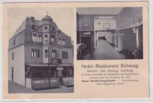 98124 Mehrbild Ak Arenberg Hotel Restaurant Scherag um 1930