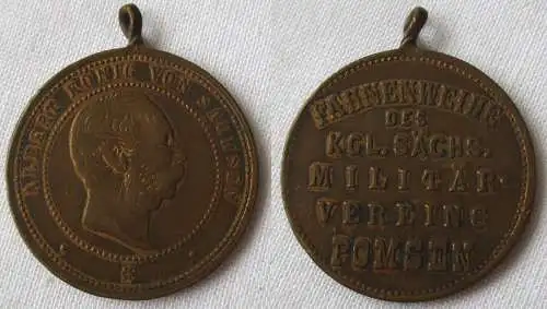 seltene Medaille Fahnenweihe des kgl. sächs. Militärverein Pomsen (129138)