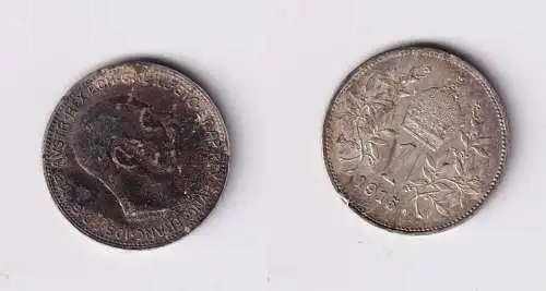 1 Krone Silber Münze Österreich 1915 ss (145338)