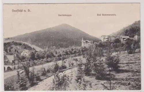 903302 Feldpost Ak Saalfeld a.S. Gartenkuppe Bad Sommerstein 1916