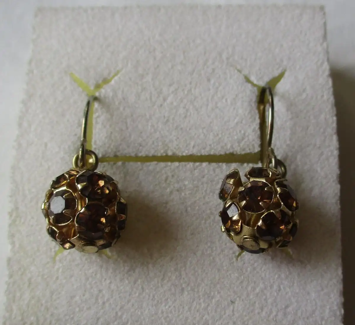 elegante 375er Gold Ohrringe mit Schmuckstein Anhänger (163752) 0