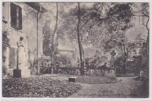 903140 Ak Gruß aus Leipzig das Gerhard`sche Haus mit Garten Naundörfchen um 1900