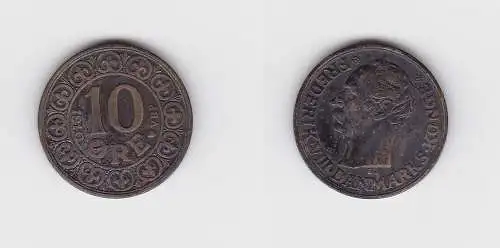 10 Öre Silber Münze Dänemark 1910 (133274)