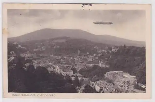 901910 Ak Zeppelin über Baden-Baden v. Annaberg 1916