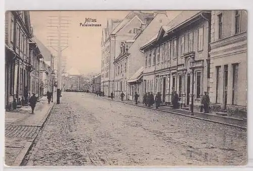 908211 Ak Mitau Jelgava Lettland Palaisstraße um 1916