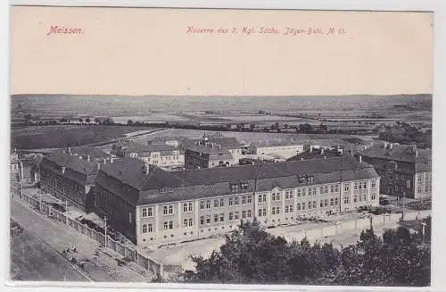62943 Ak Meissen Kaserne des 2.königlich sächsischem Jäger Bataillon Nr.13
